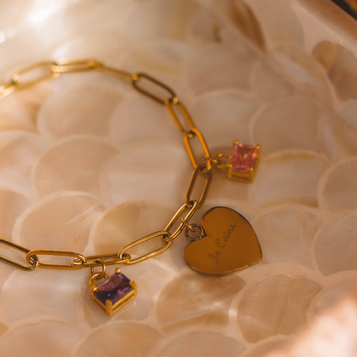 Médaillon Coeur À Graver W01 - Verso