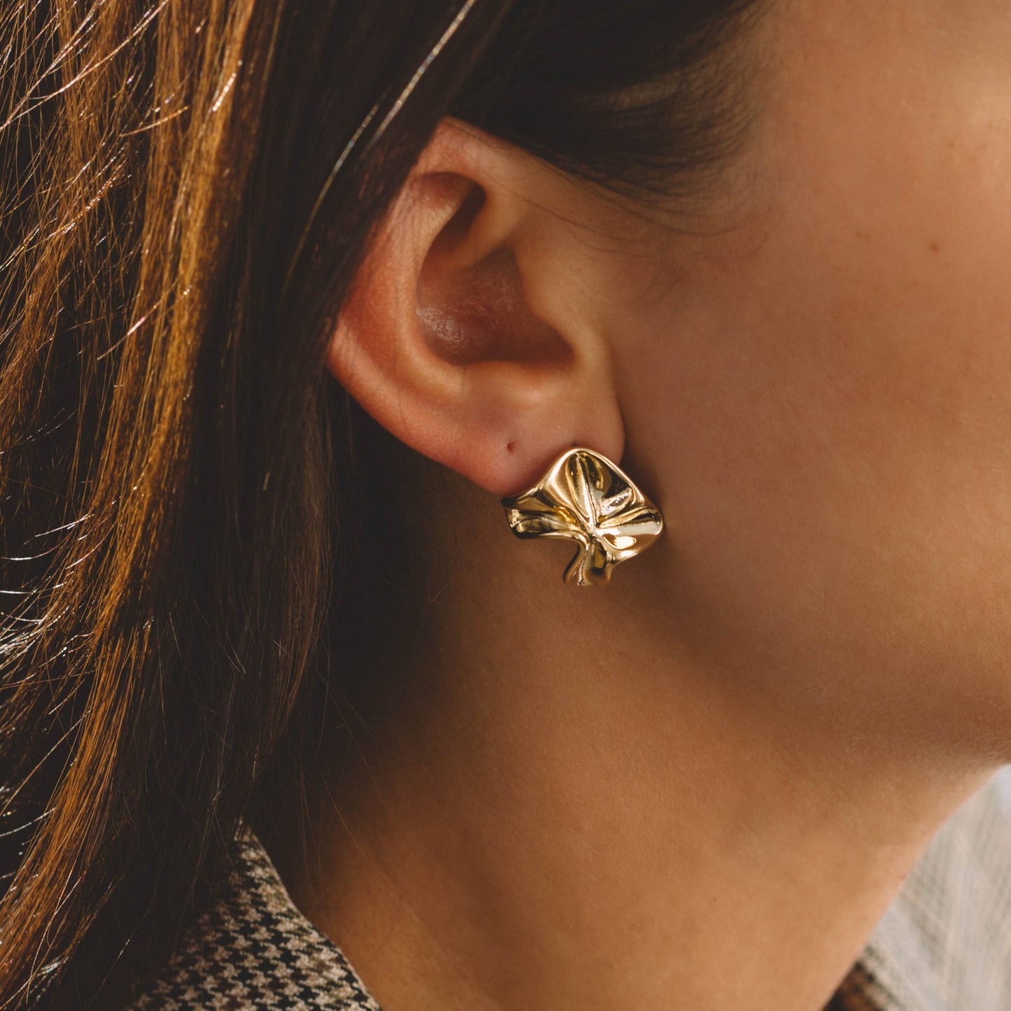 Irregular Floral Studs