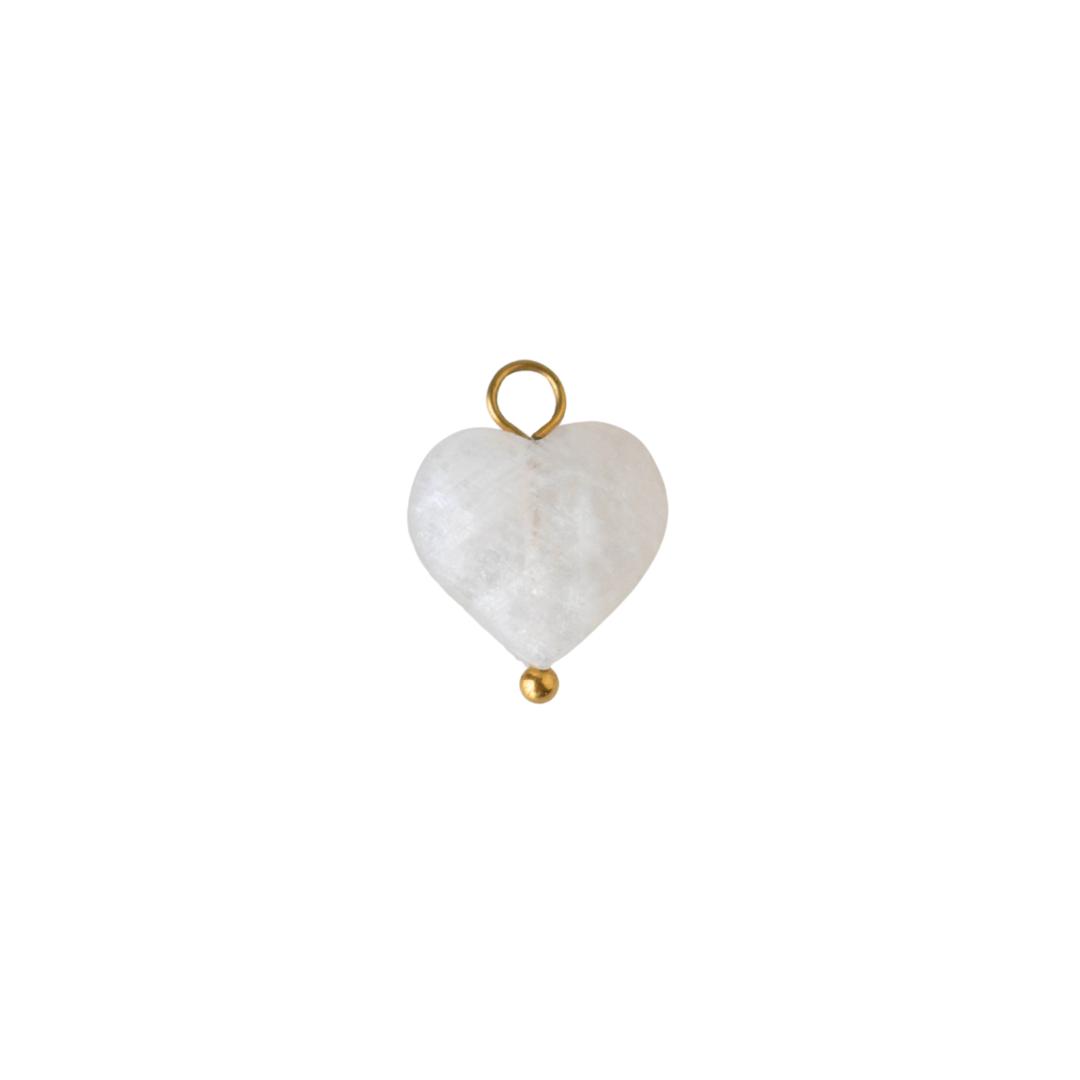 Coeur En Jade Blanc