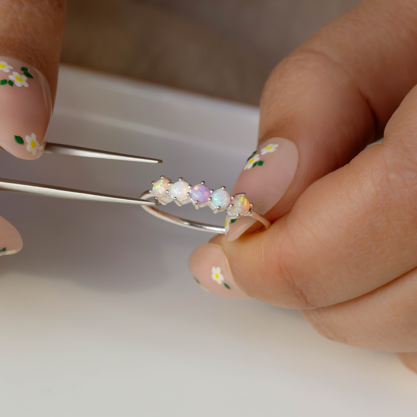 Bague de Quatre Pierres Personnalisable