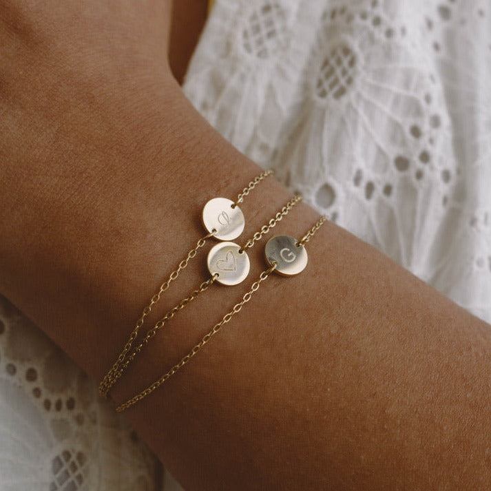 Bracelet with Round Medallion - Back - WA925