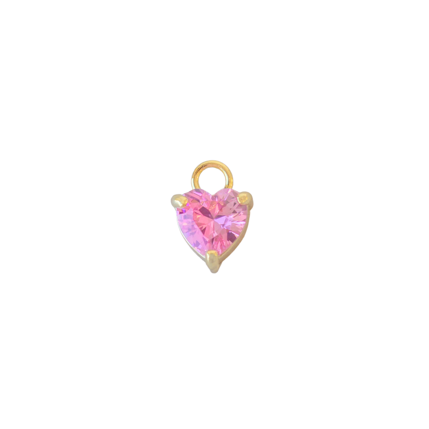 Coeur avec Zircon Rose