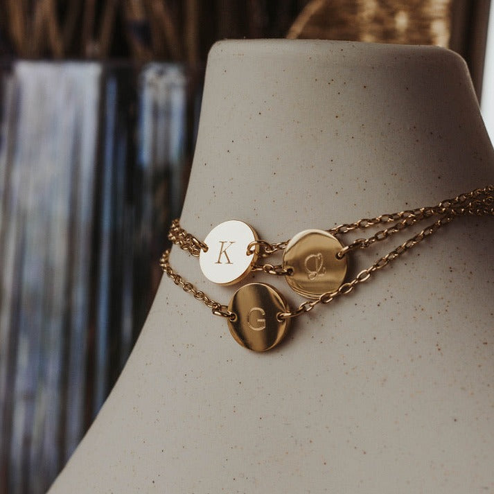 Bracelet with Round Medallion - Back - WA925