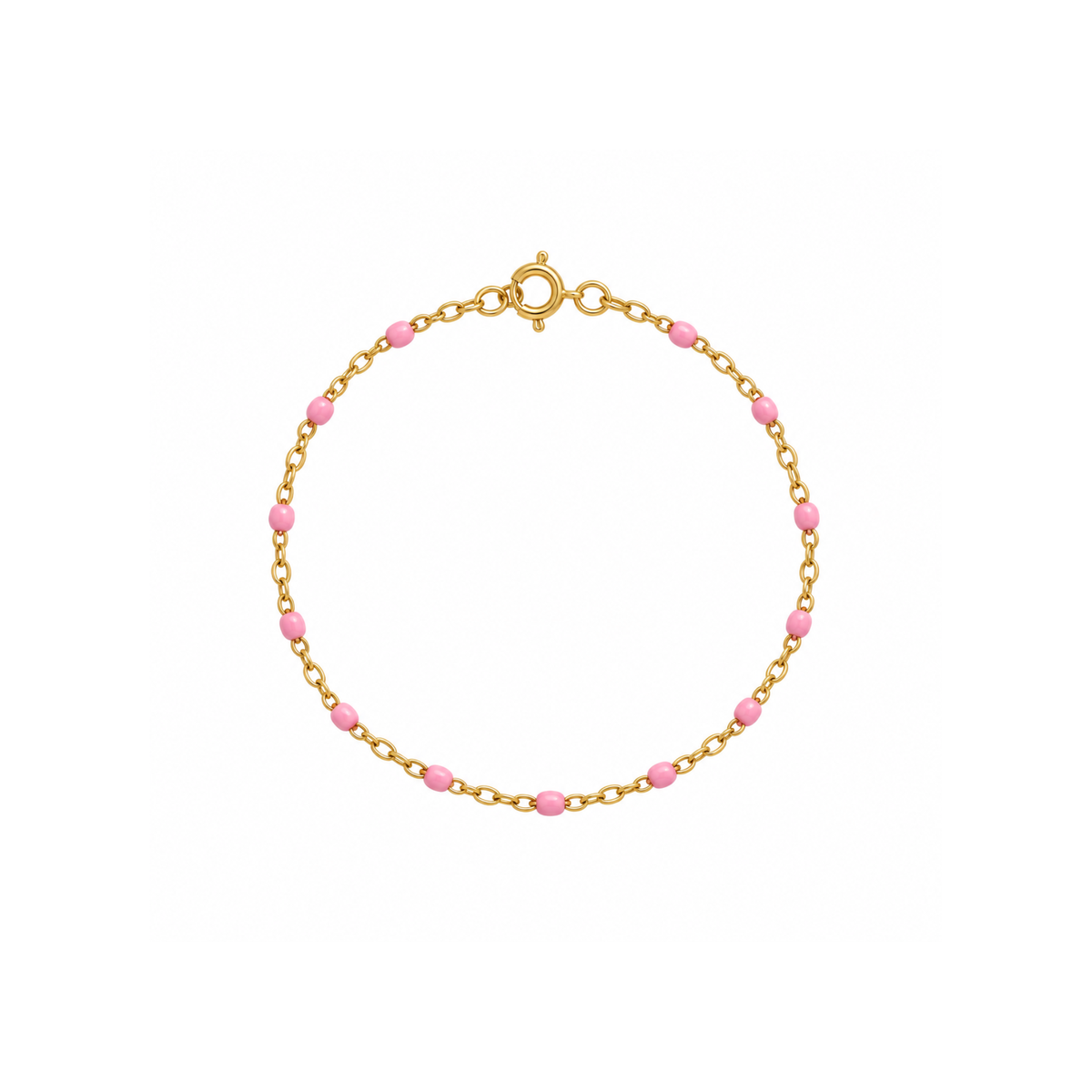 Bracelet De Cheville à Billes Rose