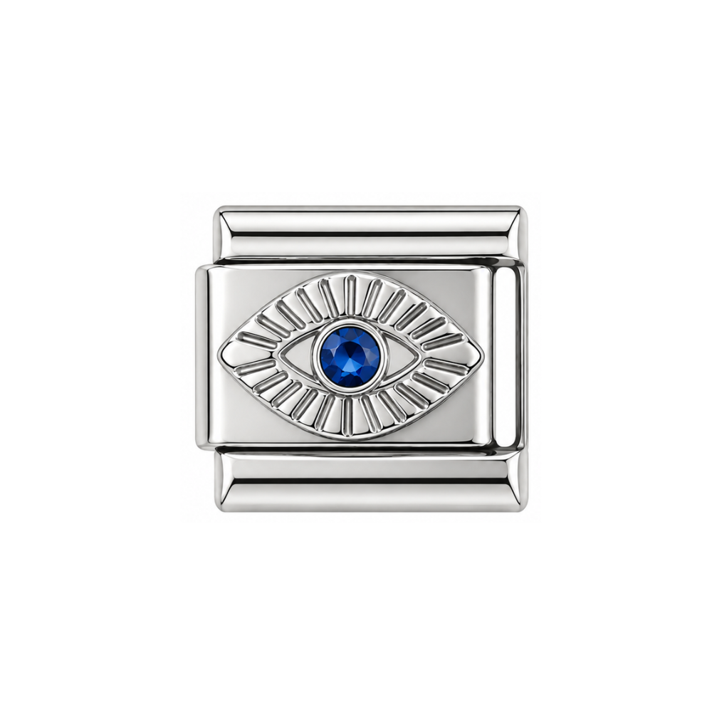 Blue Zirconia Evil Eye Charm