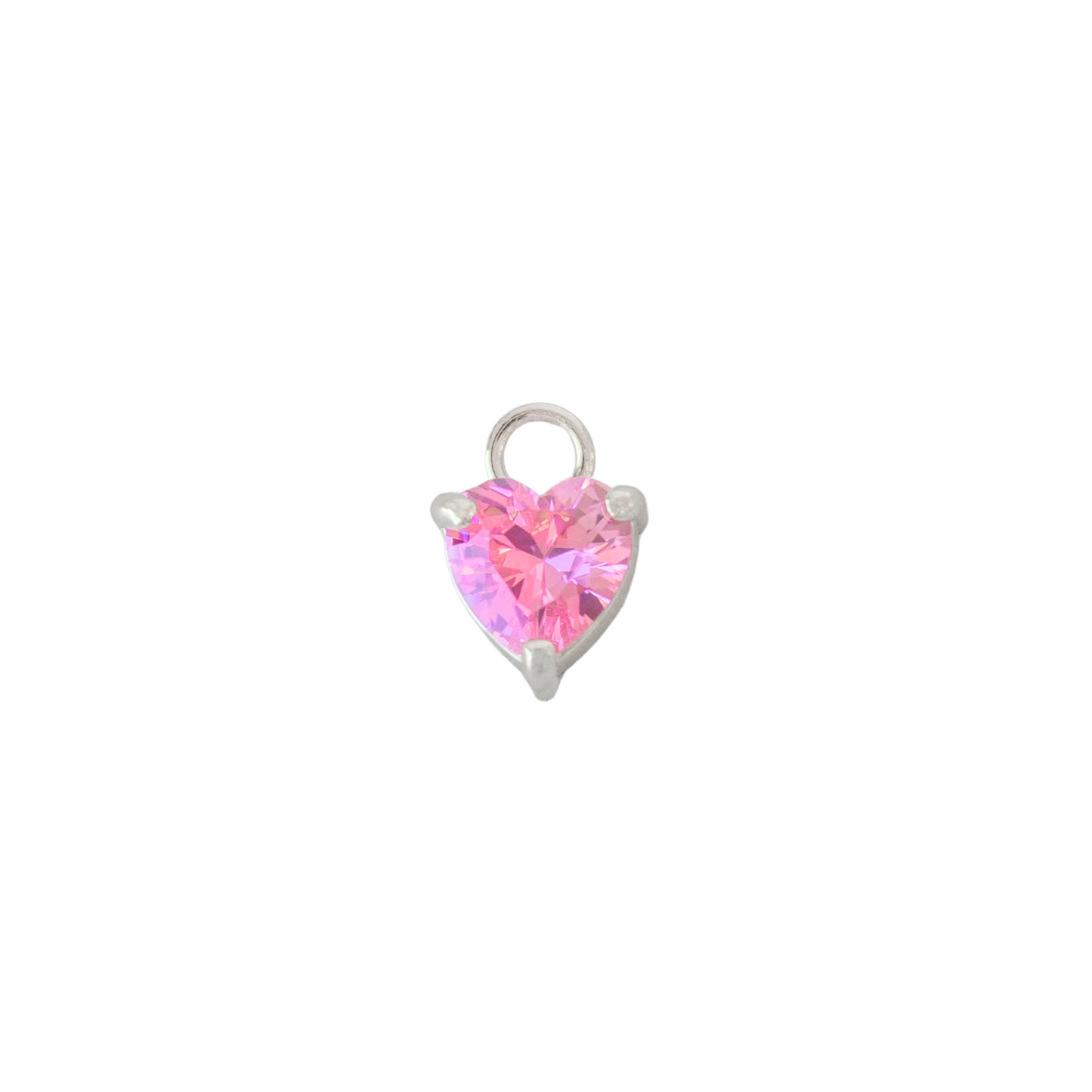 Coeur avec Zircon Rose