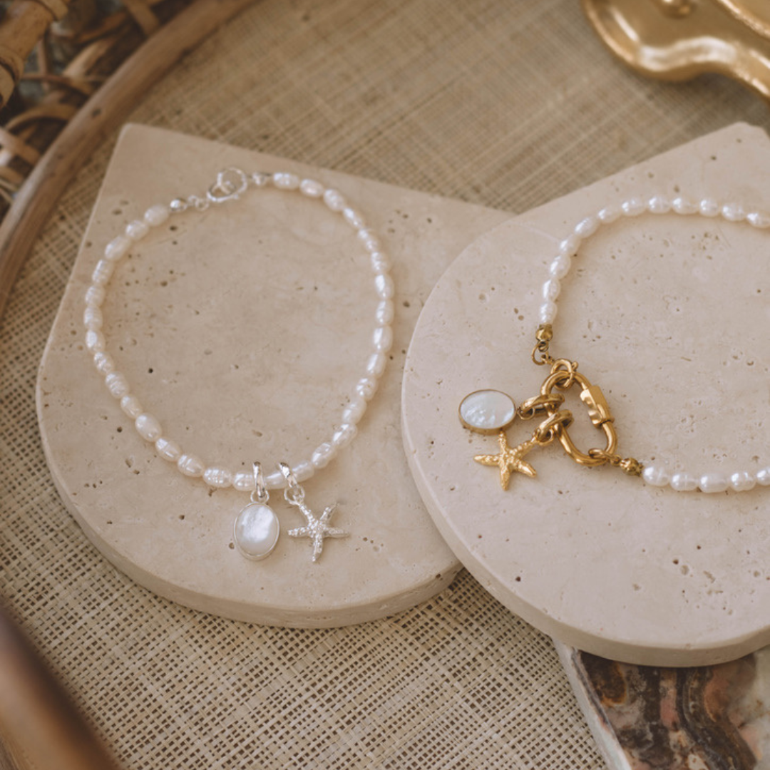 Pearl Charm Bracelet