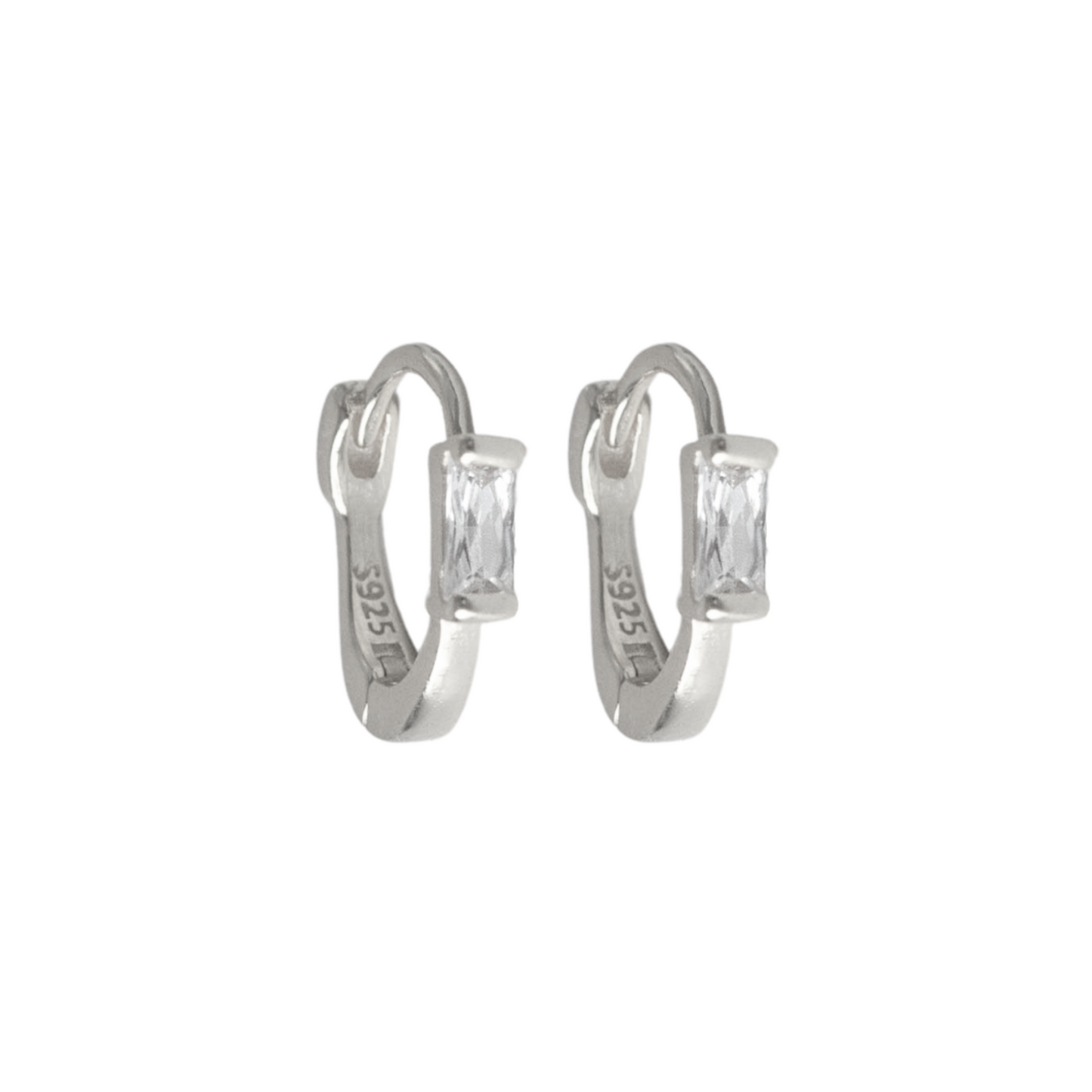 Rectangular Zirconia Hoops
