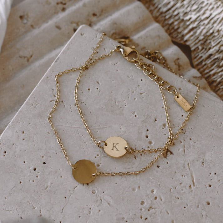 Bracelet with Round Medallion - Back - WA925