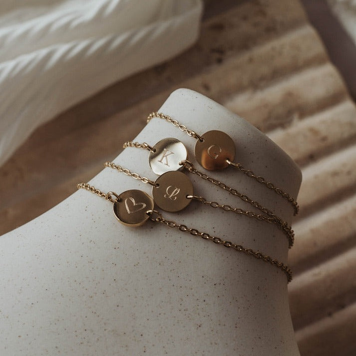 Bracelet with Round Medallion - Back - WA925