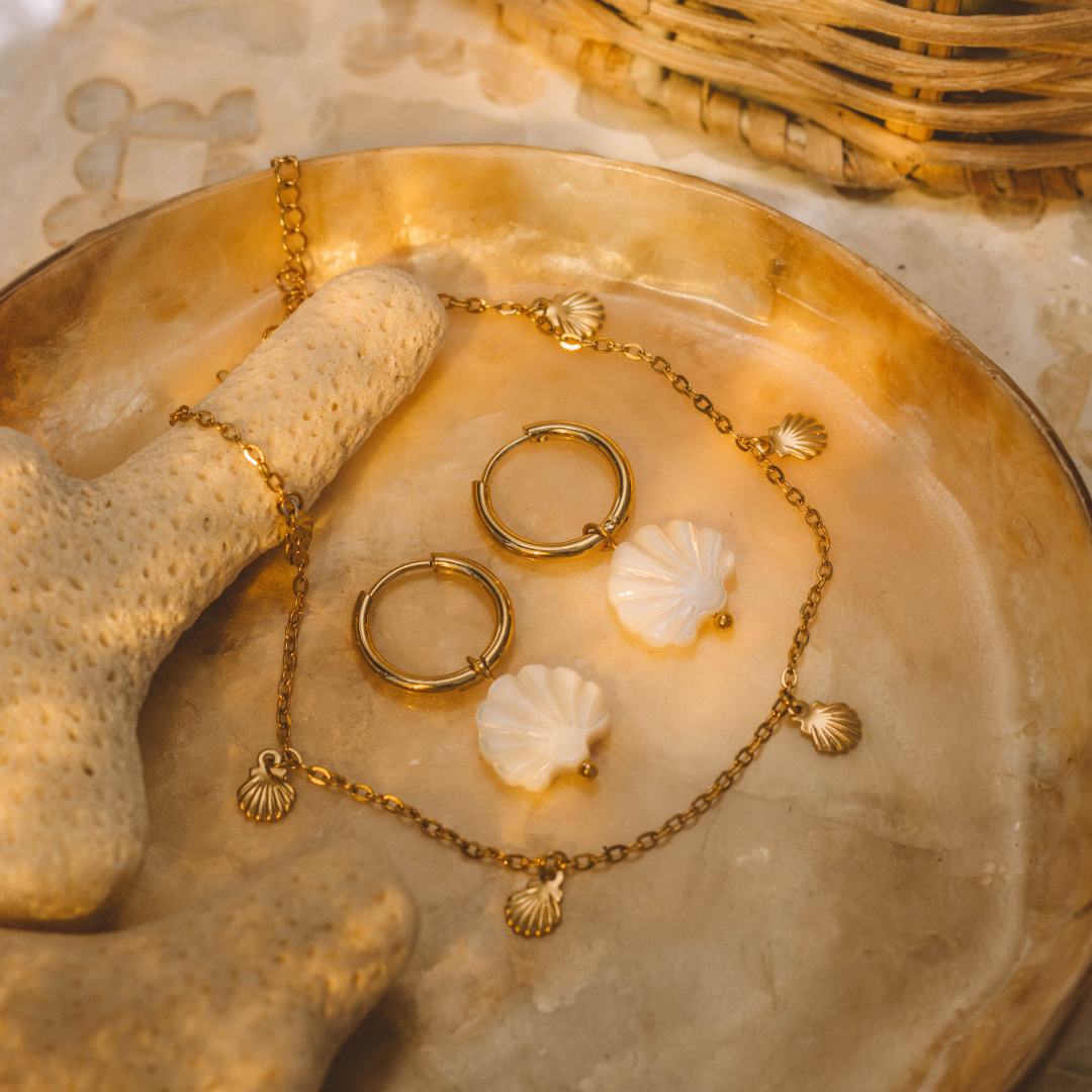 Bracelet De Cheville Petits Coquillages