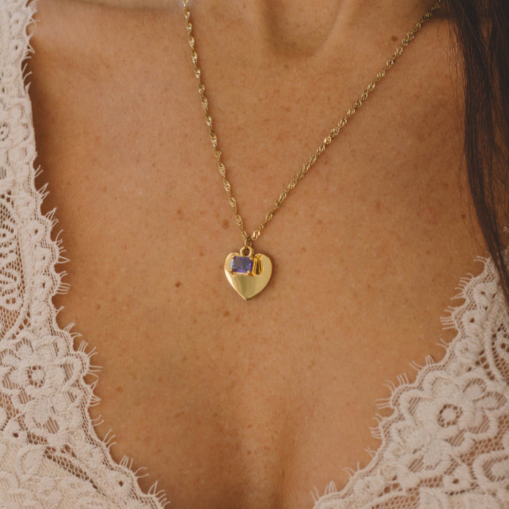 Médaillon Coeur À Graver W01 - Verso