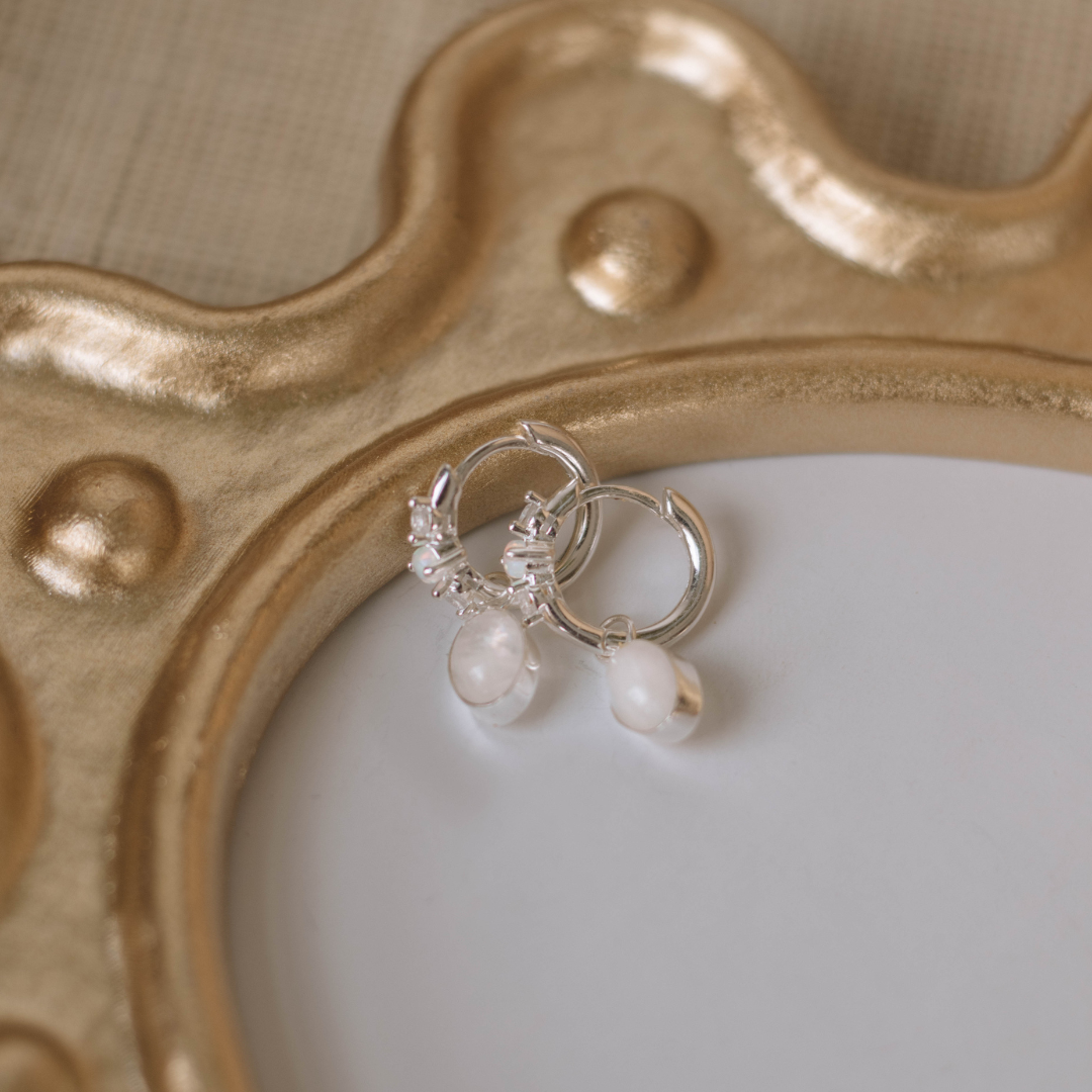 Anneaux avec Opale et Zircons