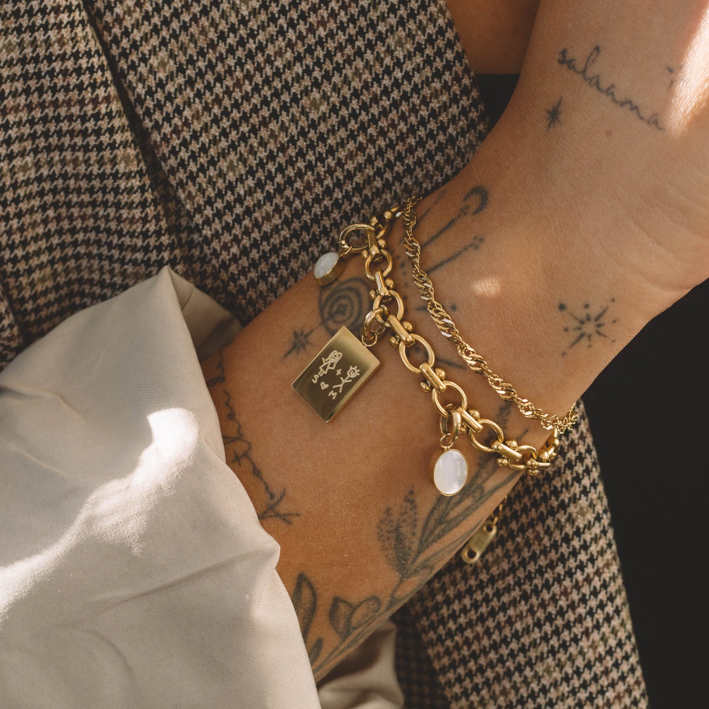 Bracelet à Mailles Ovales