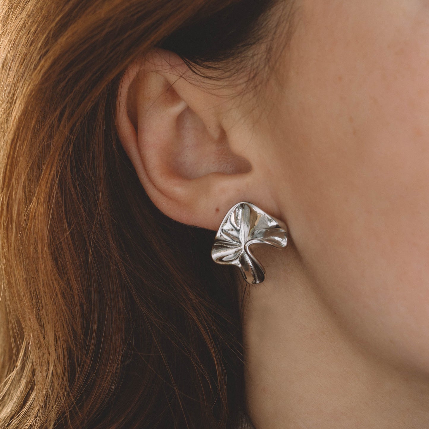 Irregular Floral Studs