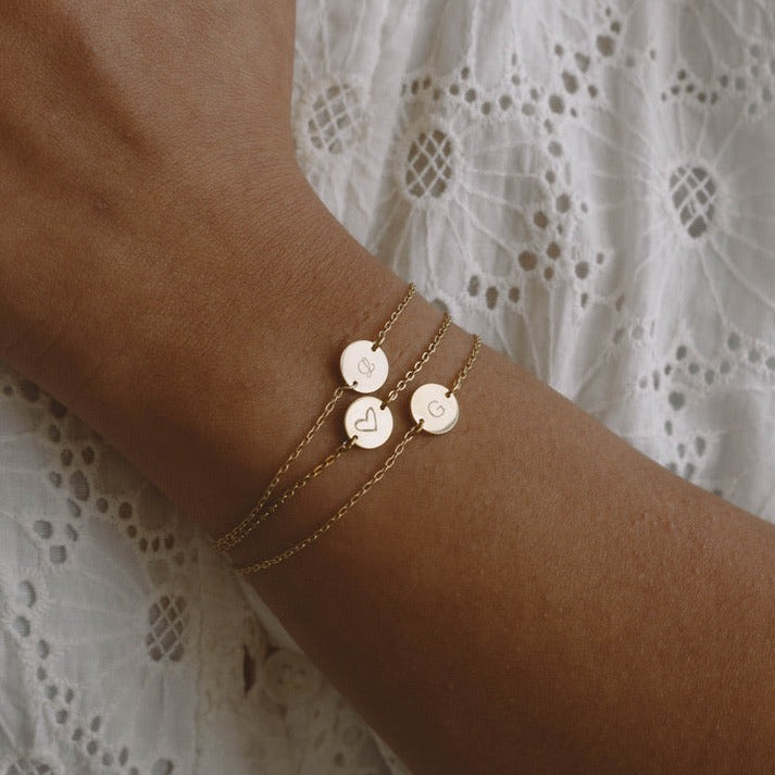 Bracelet with Round Medallion - Back - WA925