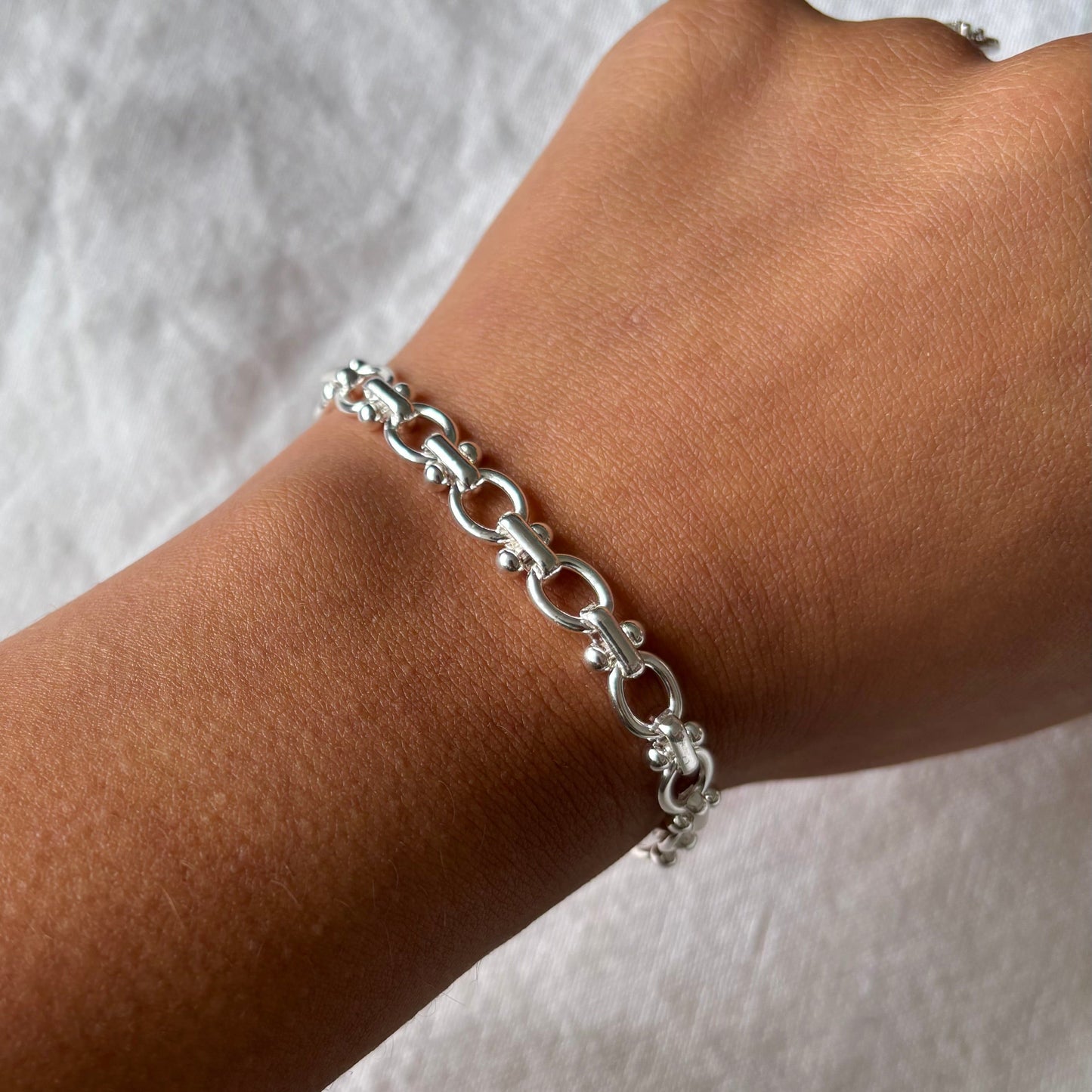 Bracelet à Mailles Ovales