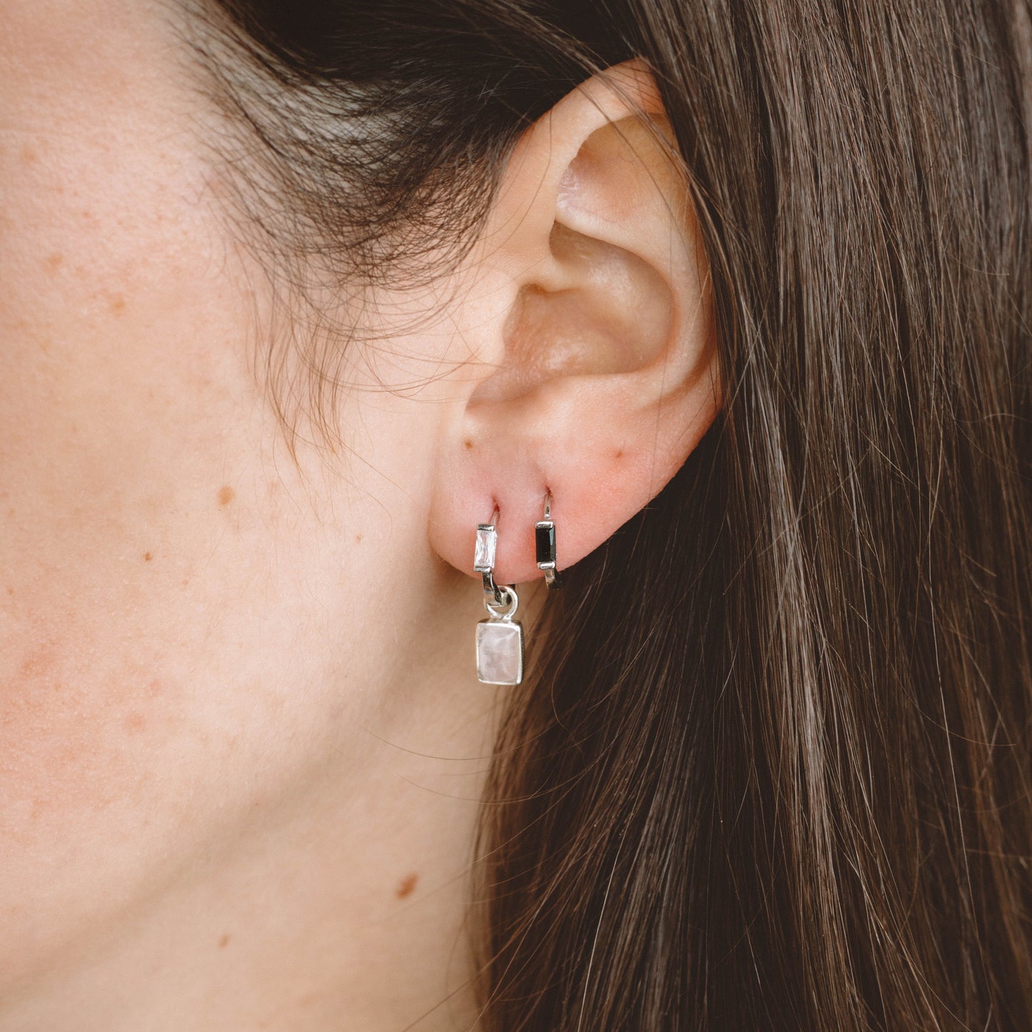 Rectangular Zirconia Hoops