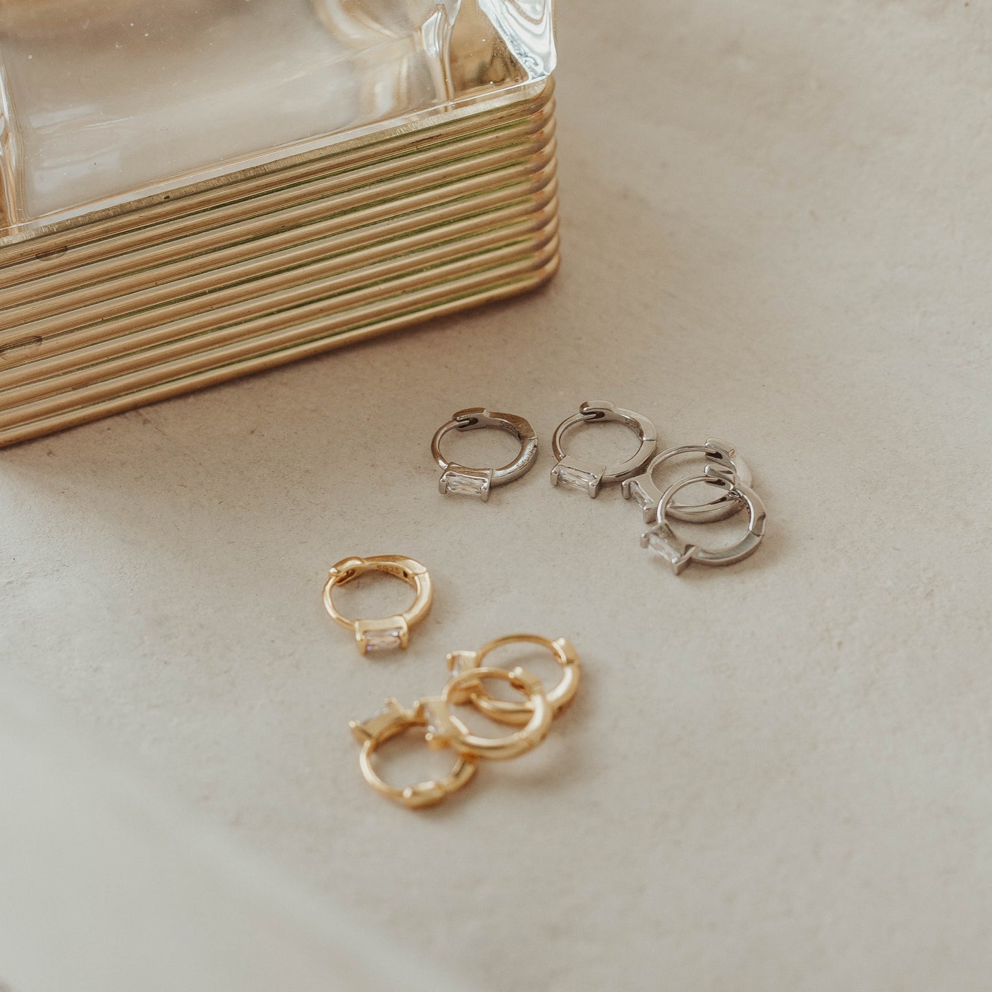 Rectangular Zirconia Hoops