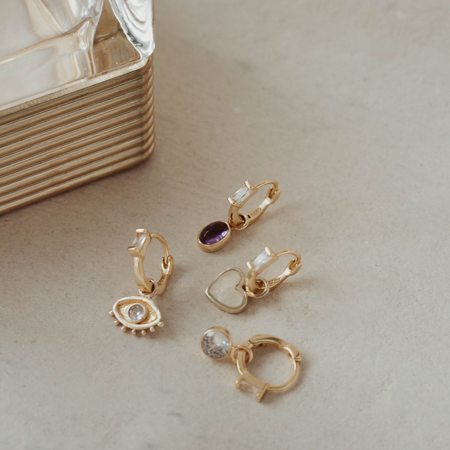 Rectangular Zirconia Hoops