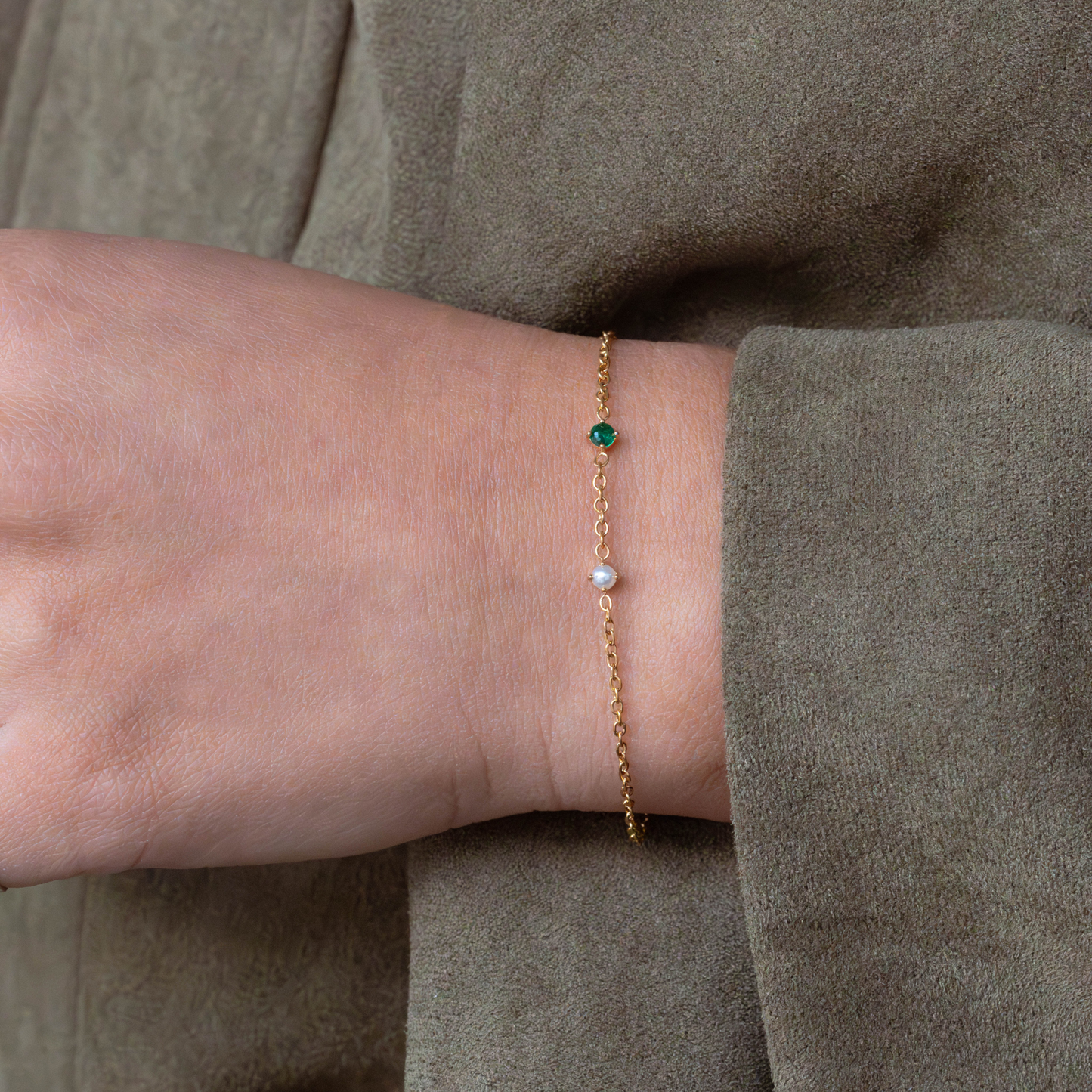 Bracelet de Cinq Pierres Personnalisable