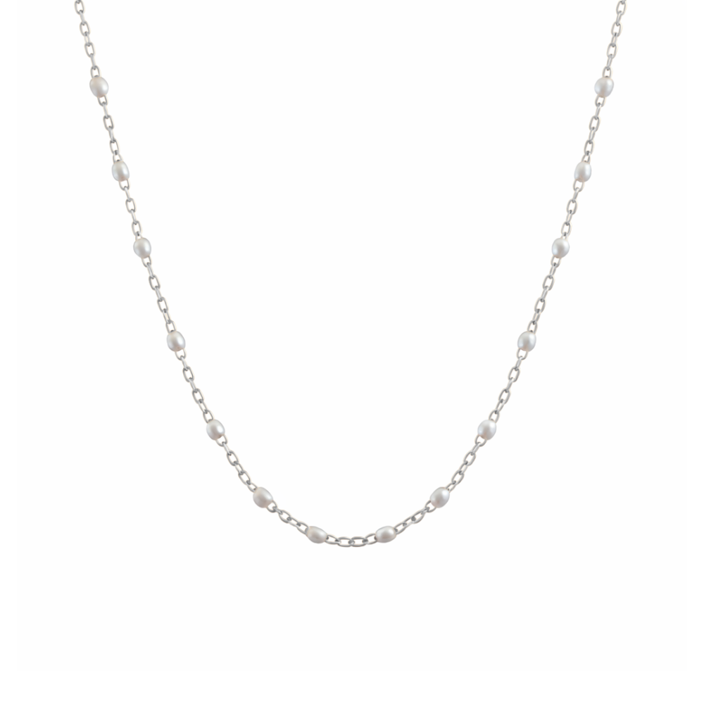 White Bead Chain