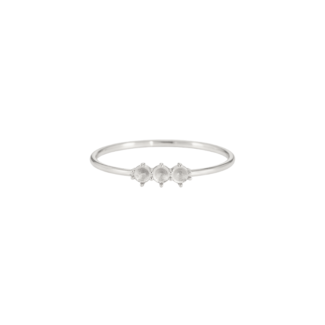 Bague de Trois Pierres Personnalisable