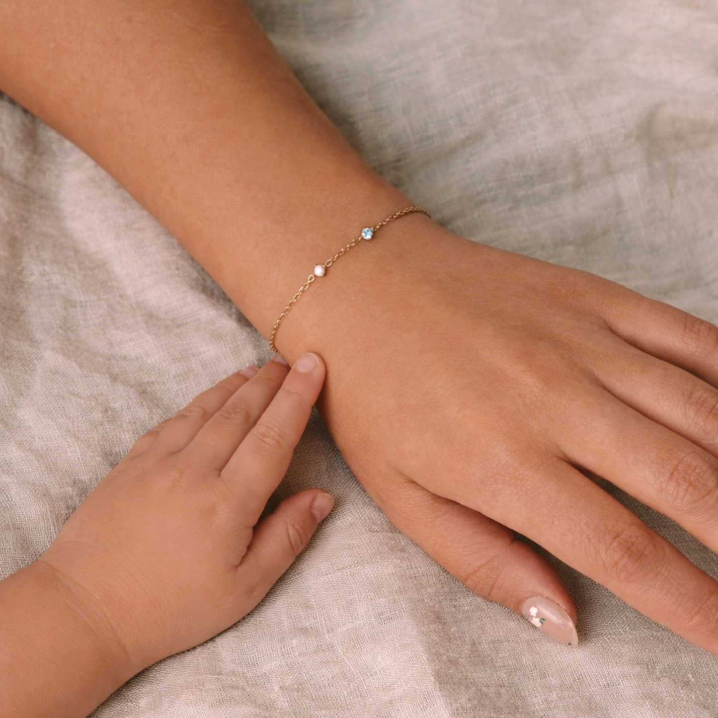 Bracelet de Cinq Pierres Personnalisable