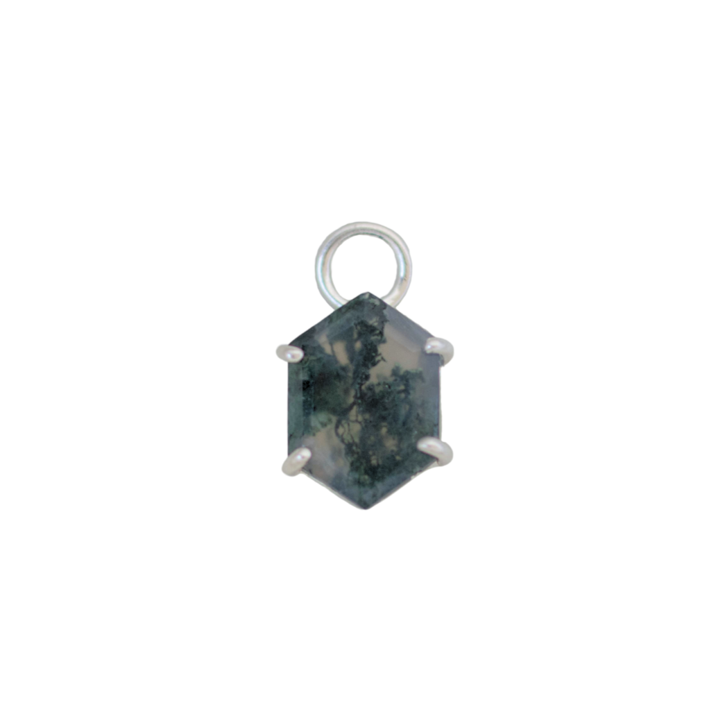 Moss Agate - Rupee Cut