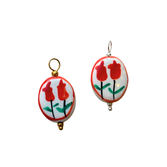 Porcelaine tulipe rouge