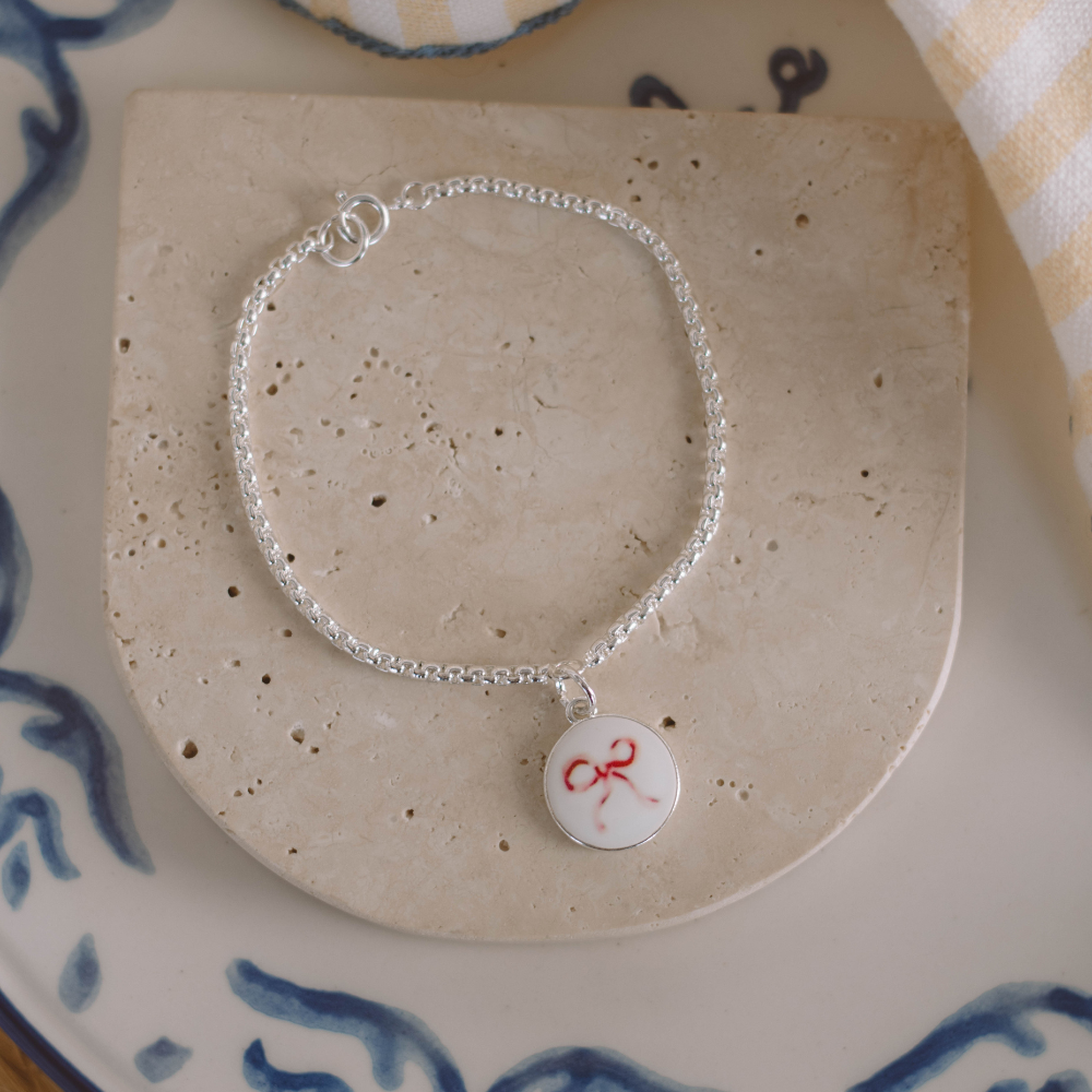 Pink Bow Ceramic