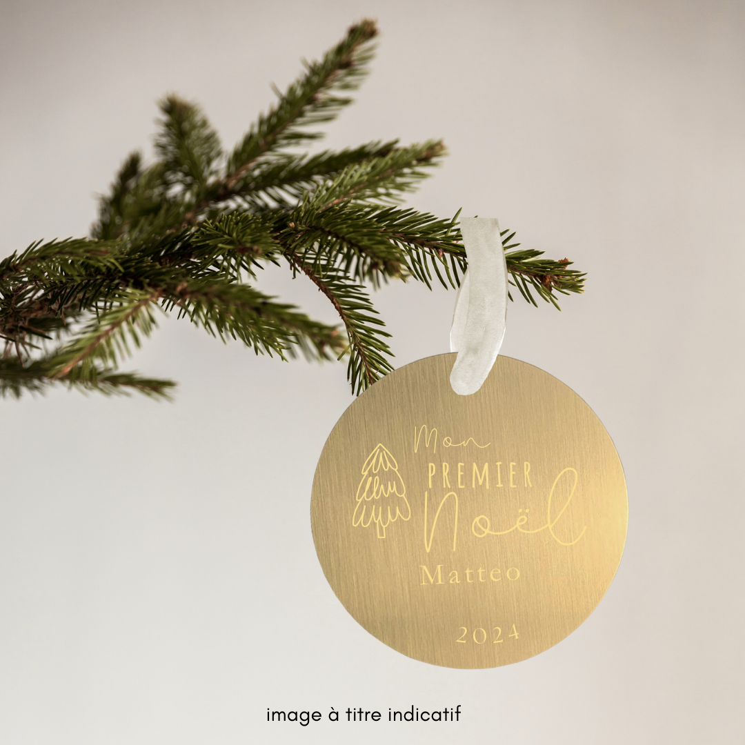 Personalized Ornament W01 - Mistletoe Branches