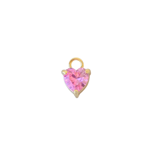 Pink Zirconia Heart