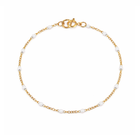 Bracelet à Billes Blanches