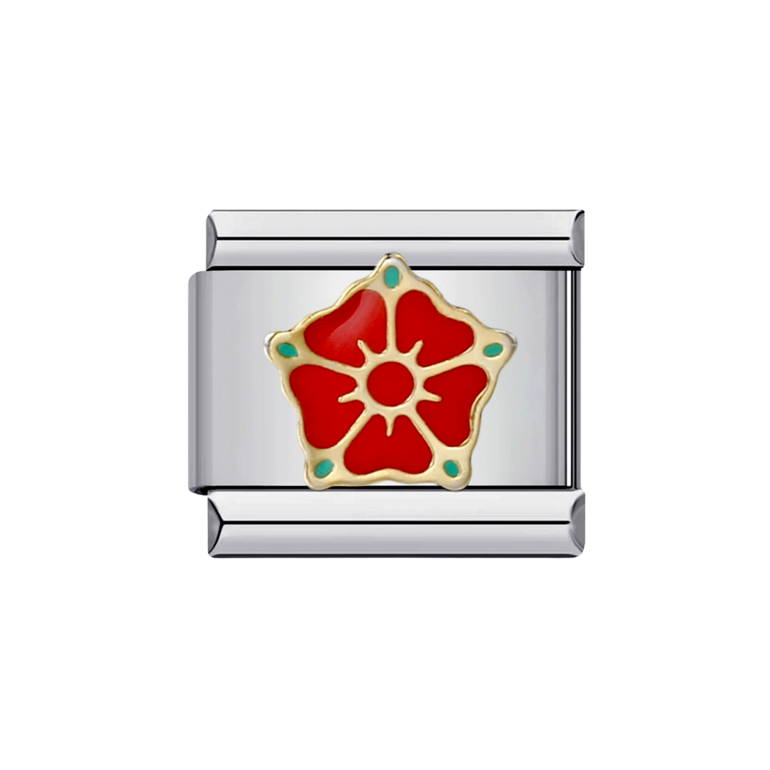 Red Hibiscsus Flower Charm