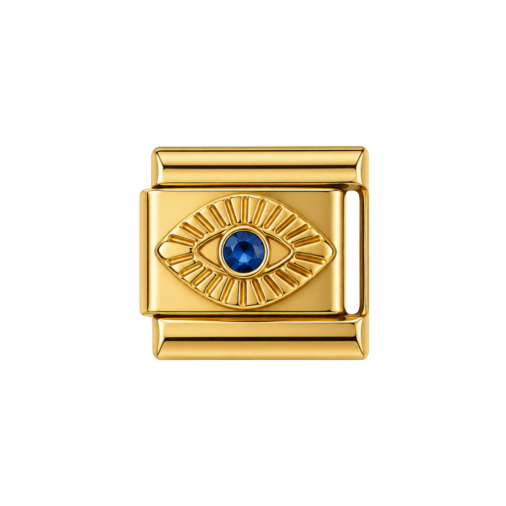 Blue Zirconia Evil Eye Charm
