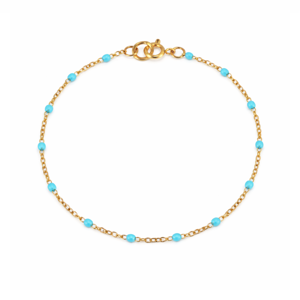 Blue Bead Bracelet