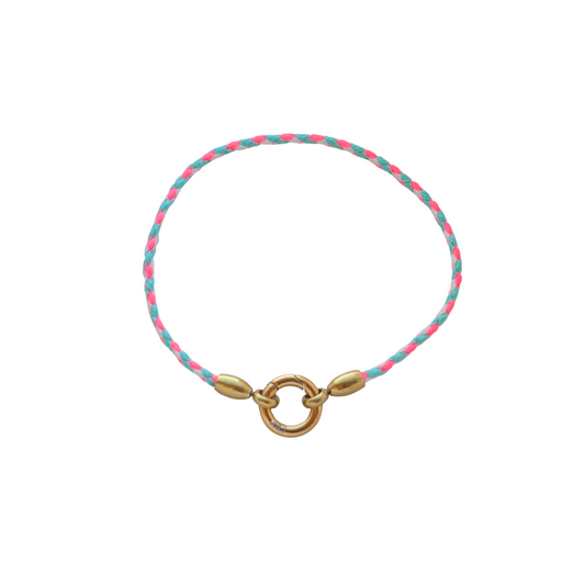 Bracelet à Corde Rose