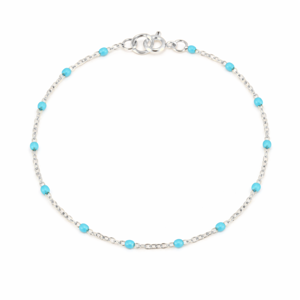 Blue Bead Bracelet