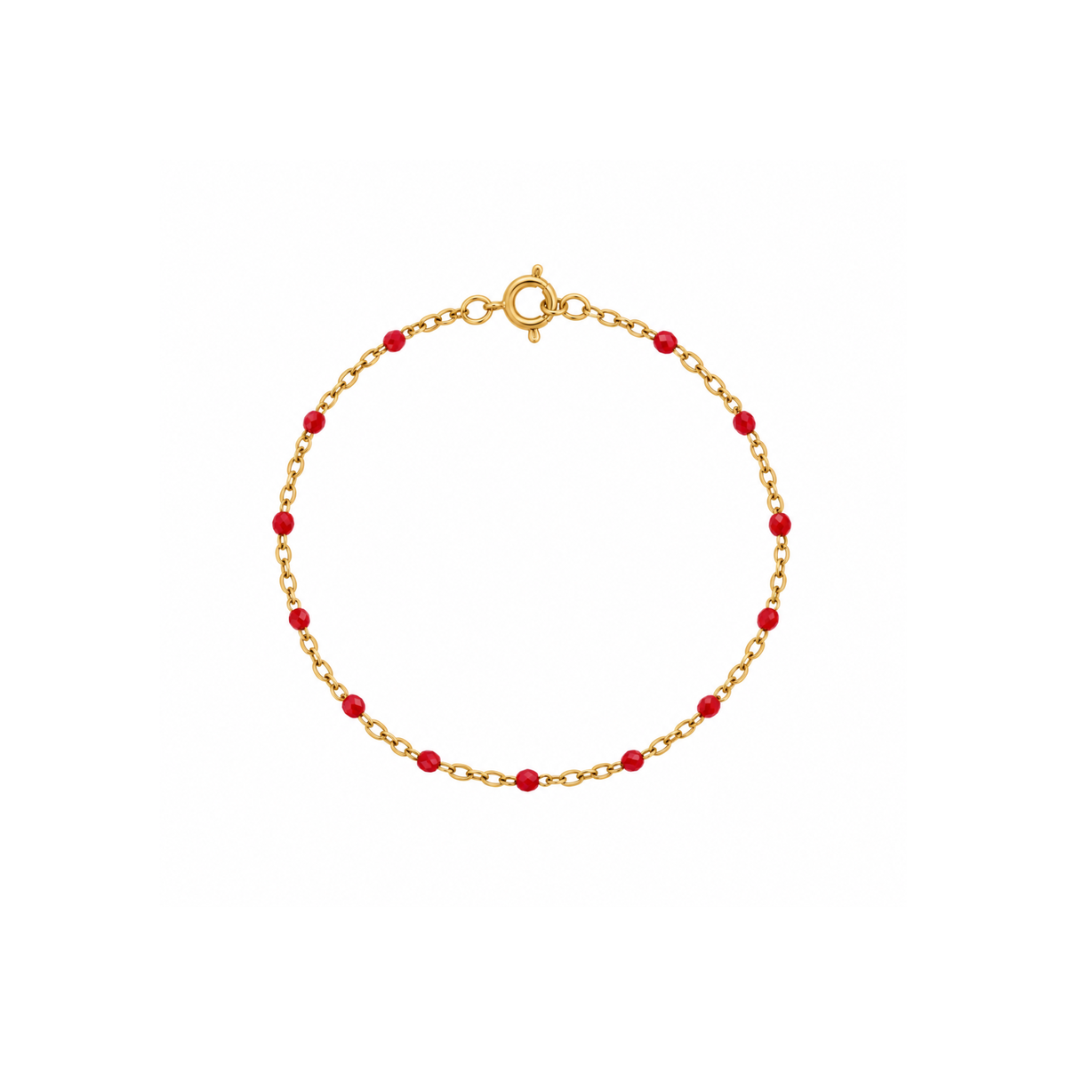Bracelet à Billes Rouge