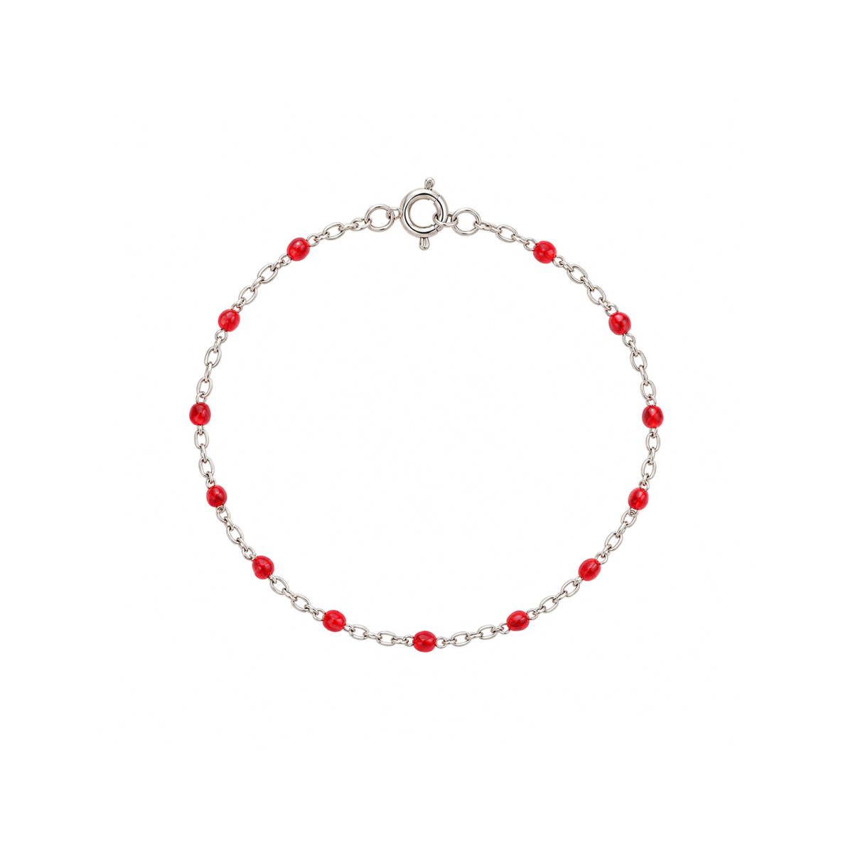 Bracelet à Billes Rouge