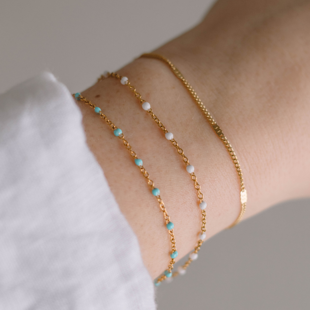 Blue Bead Bracelet