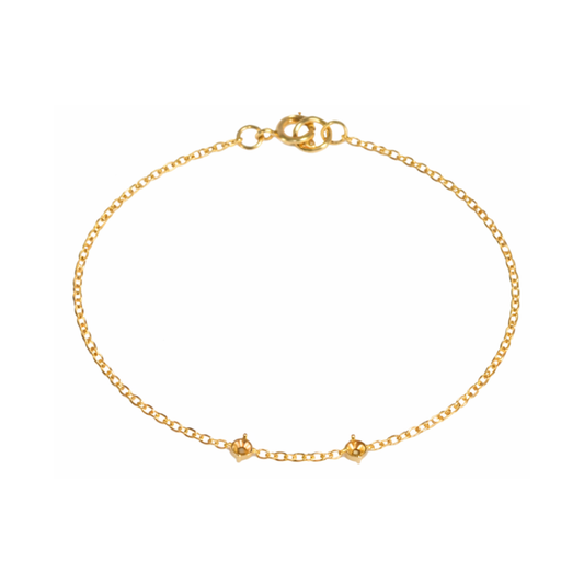 Bracelet de Deux Pierres Personnalisable