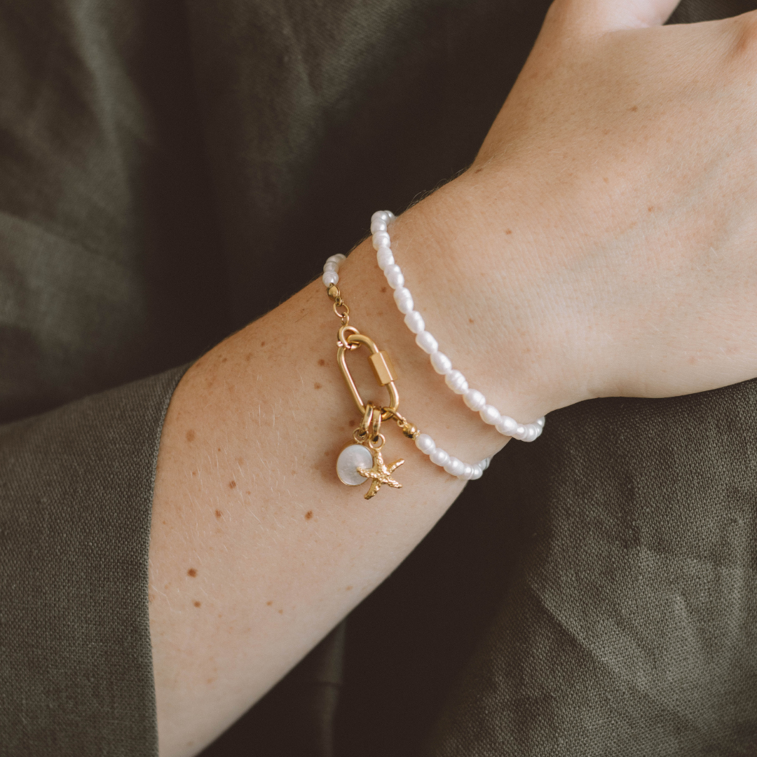 Pearl Charm Bracelet