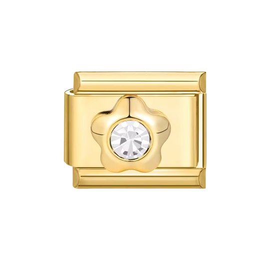 Zircon Flower Charm