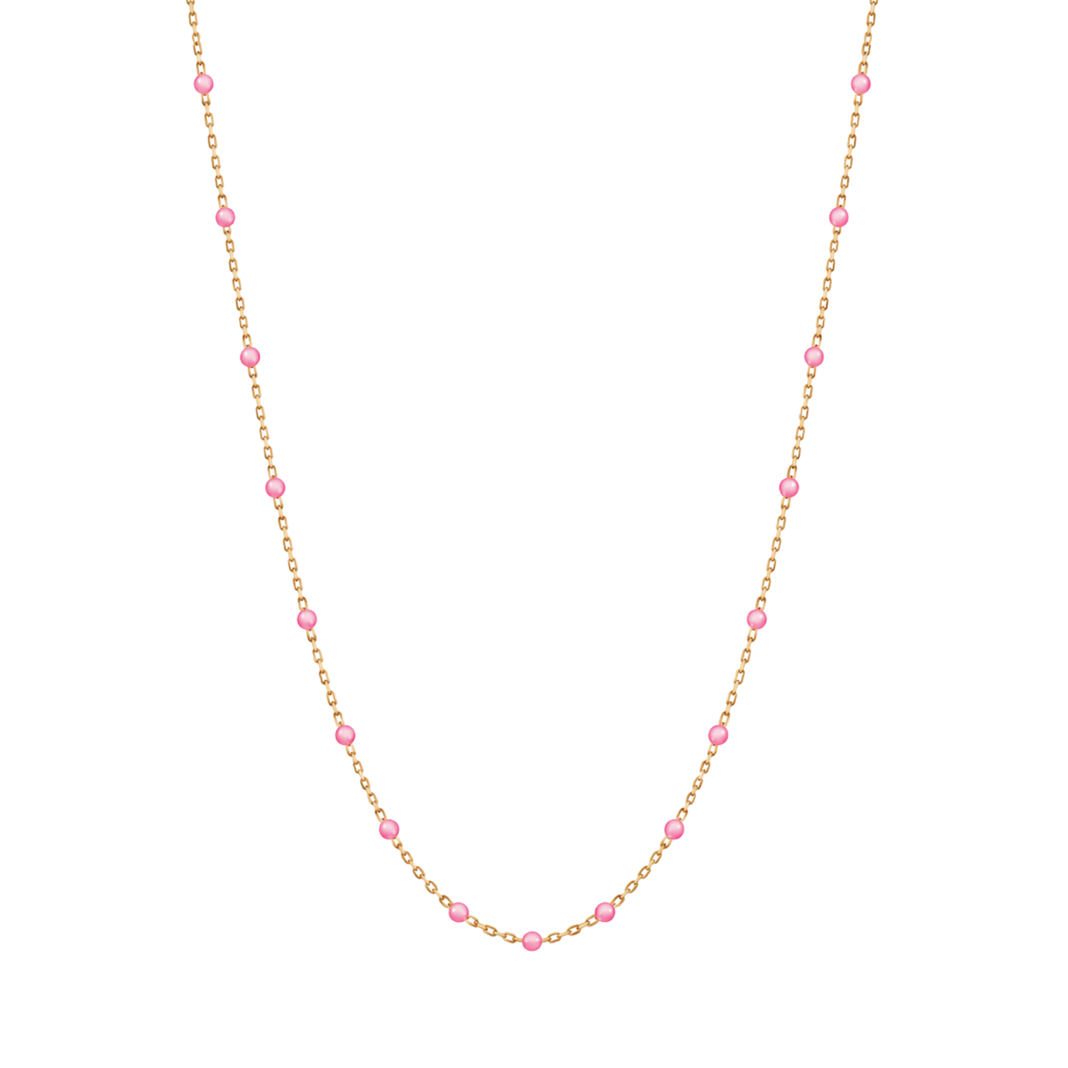 Chaîne à Billes Rose