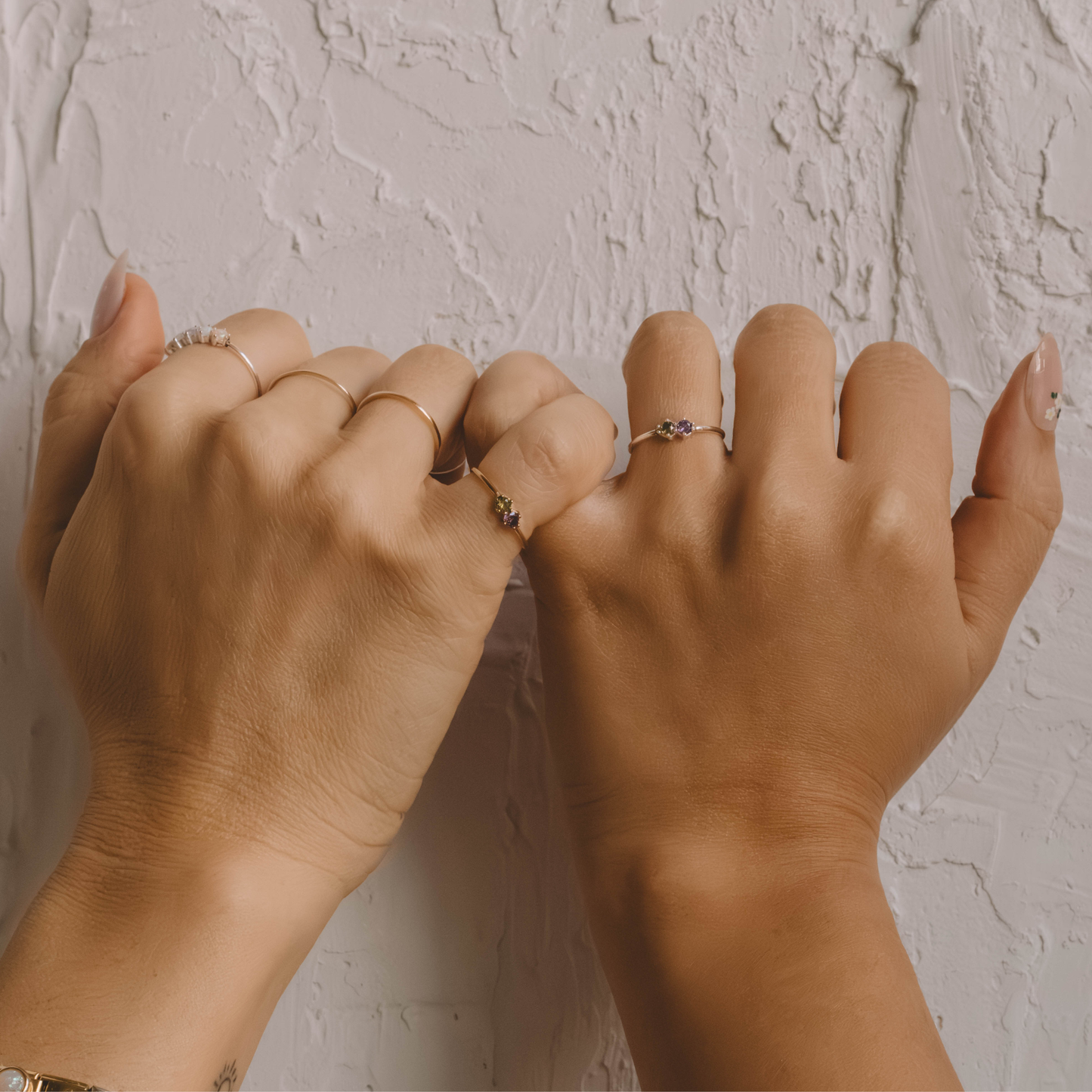 Bague de Trois Pierres Personnalisable