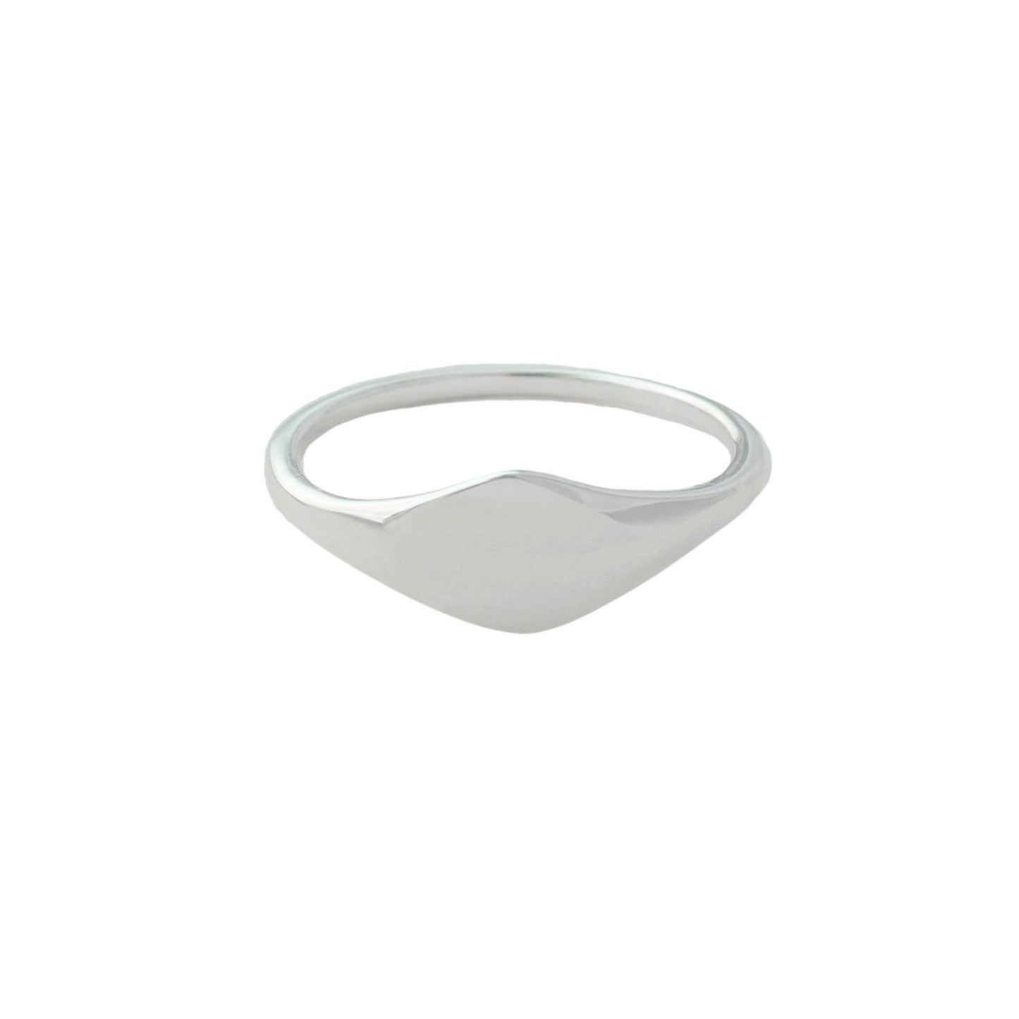 Engravable Oval Signet Ring - WA925