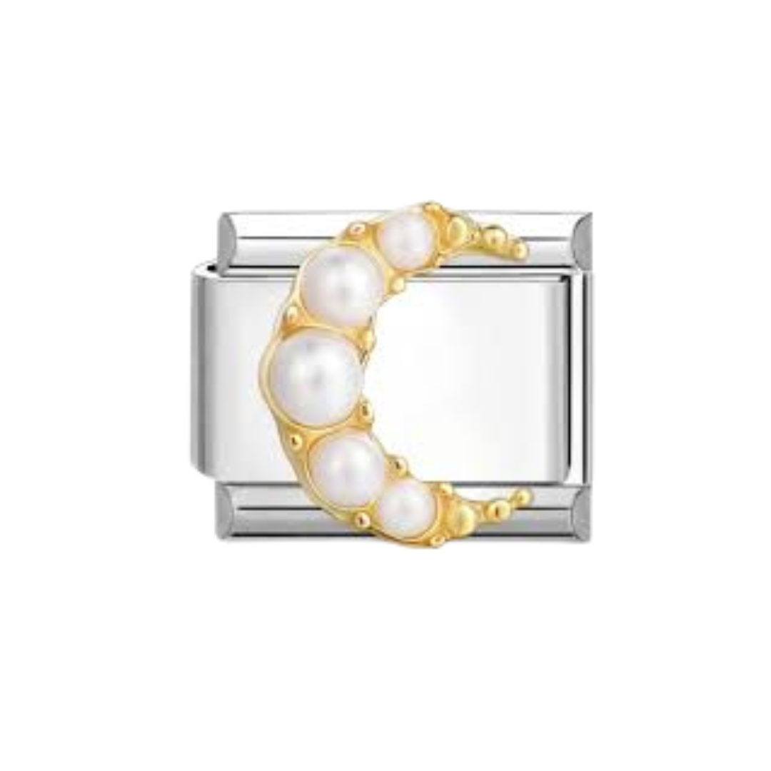 Maille Lune avec Perles