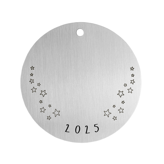 Boule de Noël Personnalisée WA925 - Étoiles